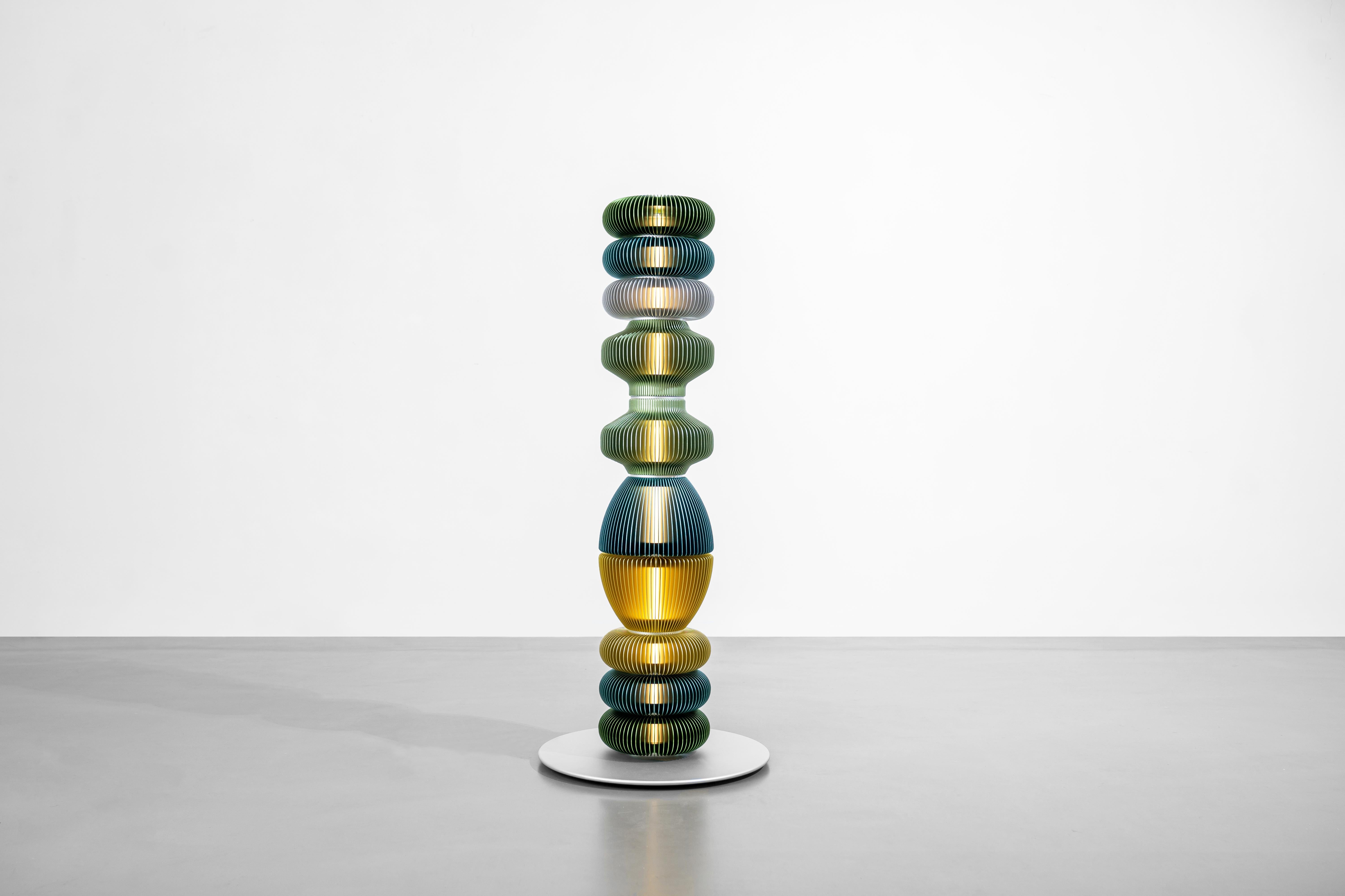 TOTEM-10 by Michael Young, Contemporary Design Floor Lamp In New Condition For Sale In Beverly Hills, CA