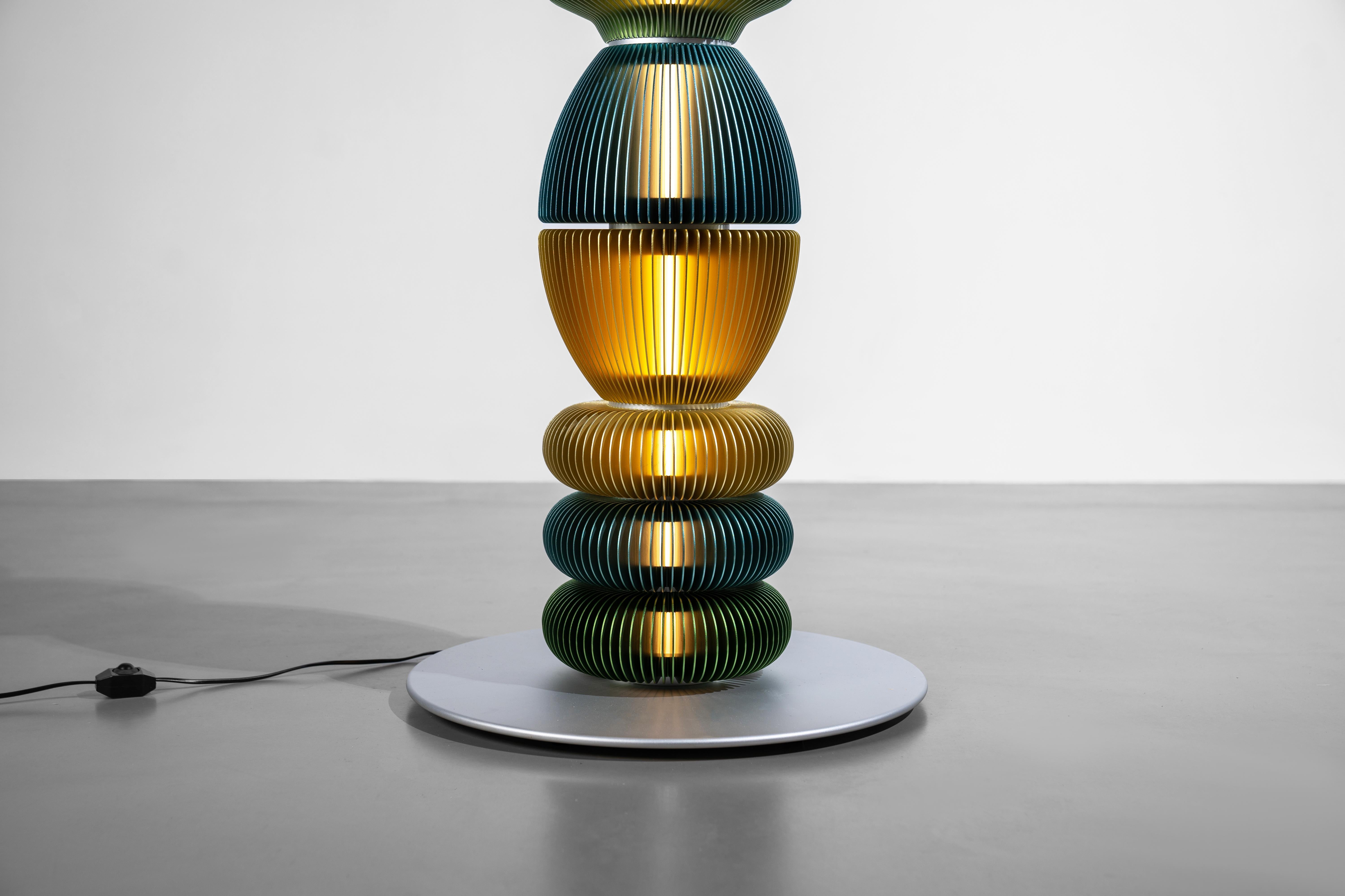 TOTEM-10 by Michael Young, Contemporary Design Floor Lamp For Sale 5
