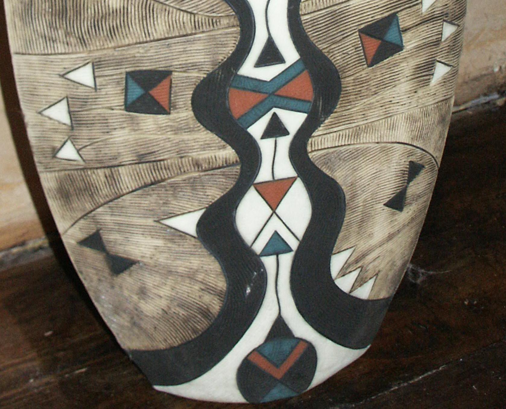 Hand-Painted Totem 1998 For Sale