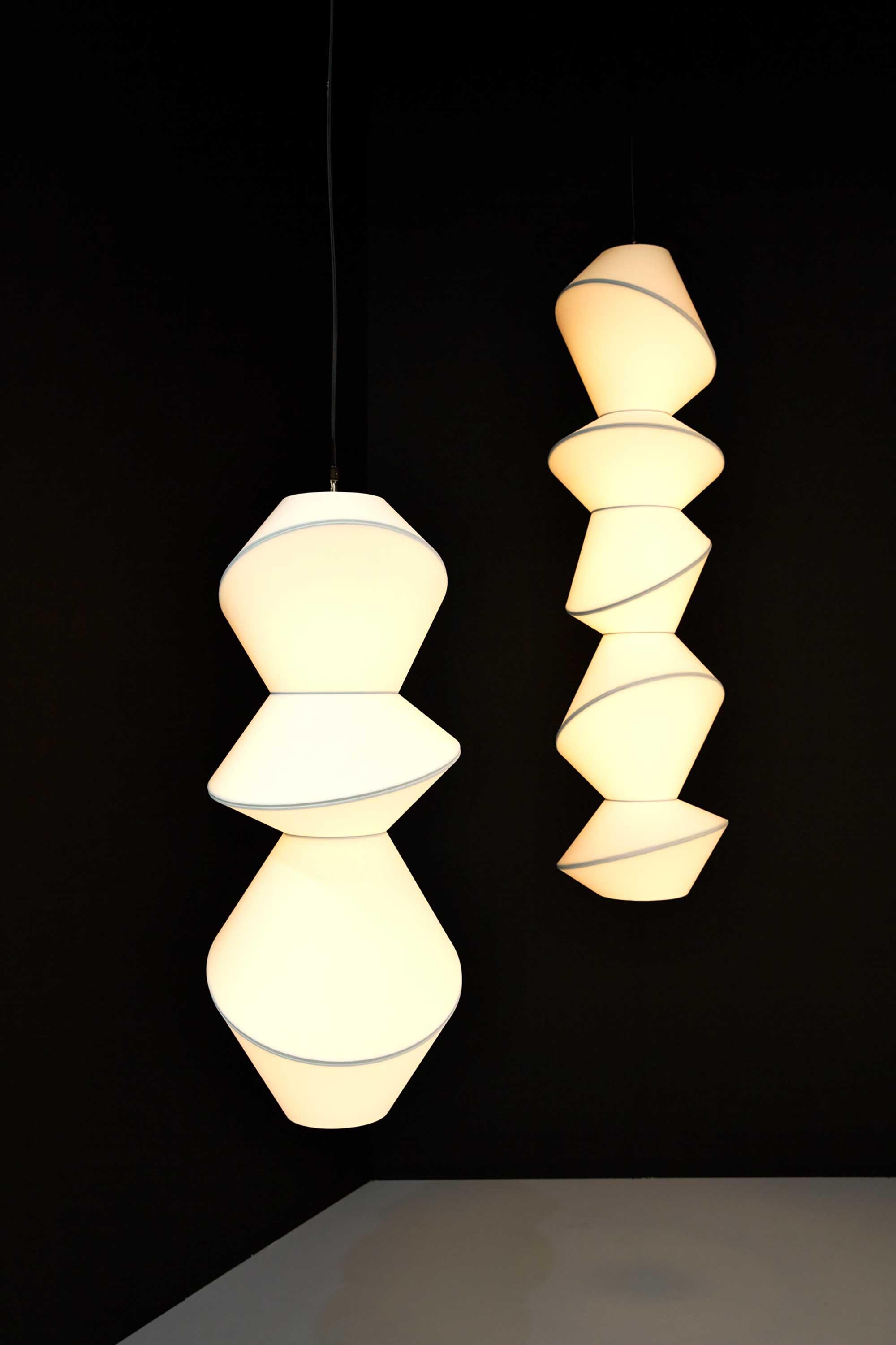 TOTEM 2 Pieces Ceiling Lamp by Merel Karhof & Marc Trotereau For Sale 3