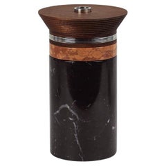 Marquina black marble low aperitif totem - kitchenware set