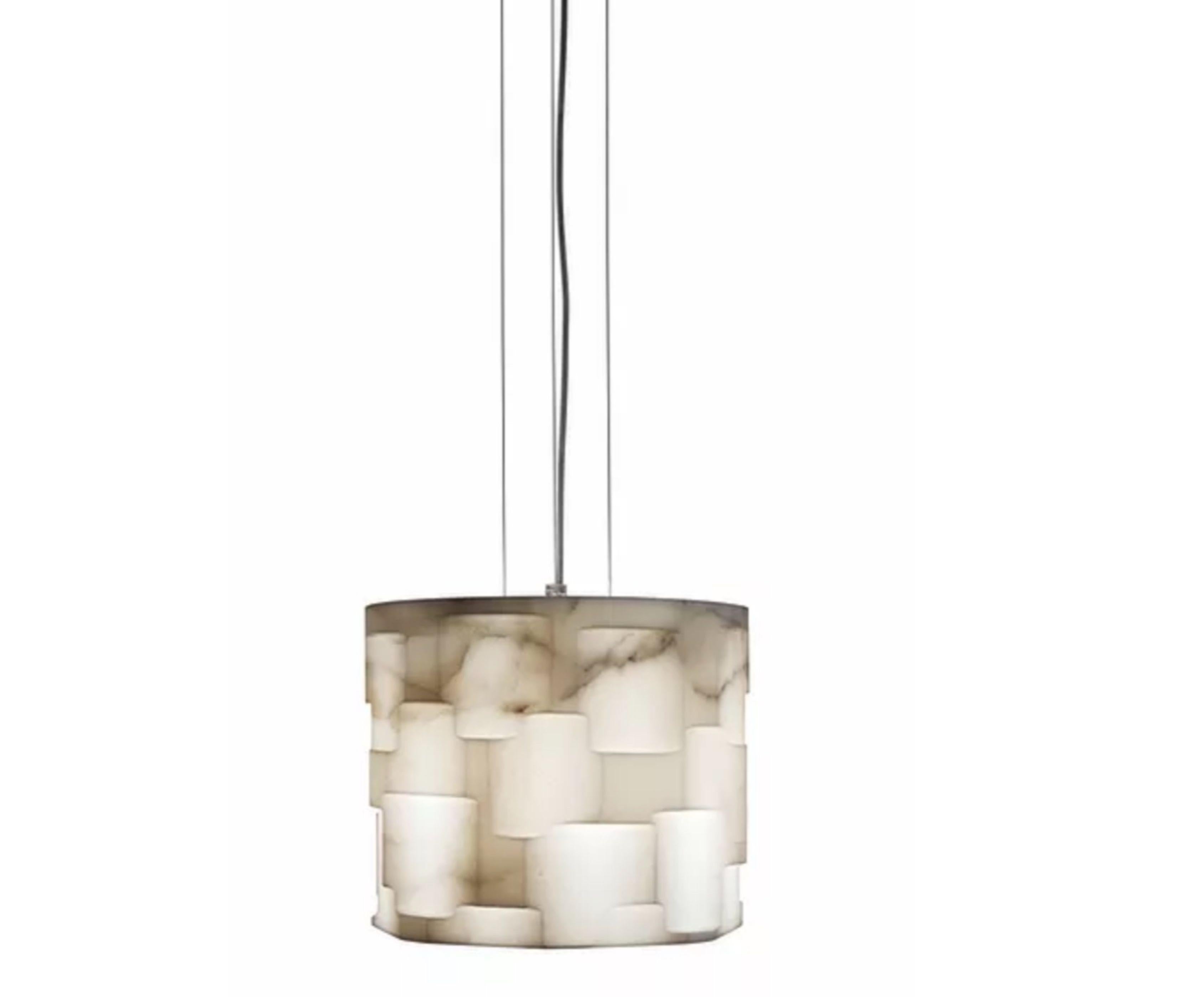 Totem big marble pendant by Marmi Serafini
Materials: Travertino Classico a foro aperto
Dimensions: ø 30.5, H 25 cm


All our lamps can be wired according to each country. If sold to the USA it will be wired for the USA for