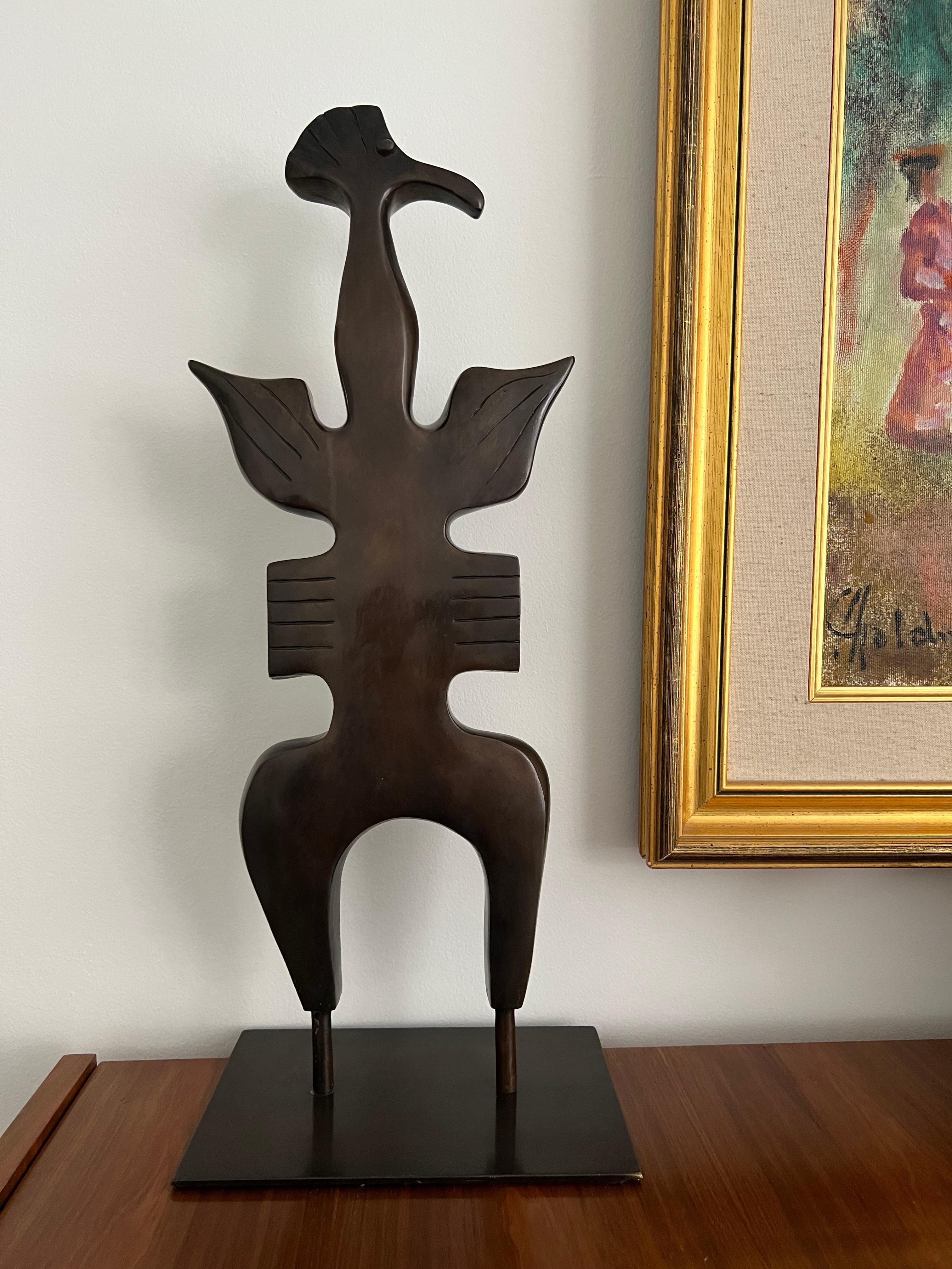 British  'Totem Birds'  Bronze Sculptures, One of a kind For Sale