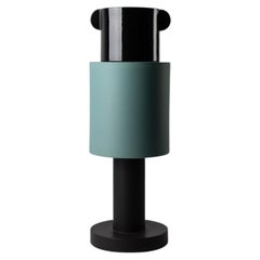 Keramikskulptur „Totem“ in Schwarz und Sage-Grün von Nathalie du Pasquier