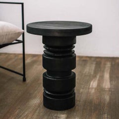 Totem Burnt Wood Stool