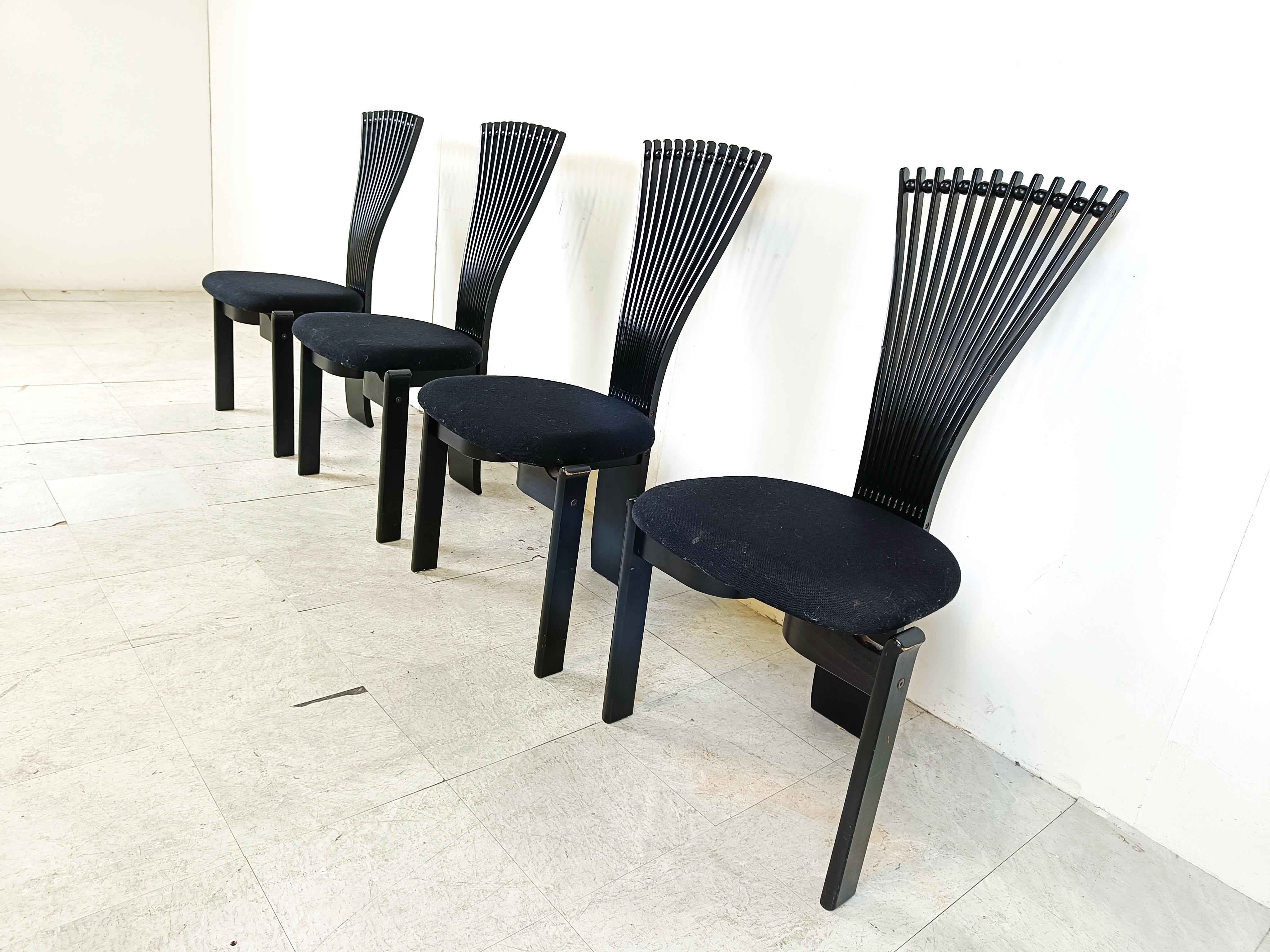 Fabric Totem chairs by Torstein Nislen for Westnofa, 1980s For Sale