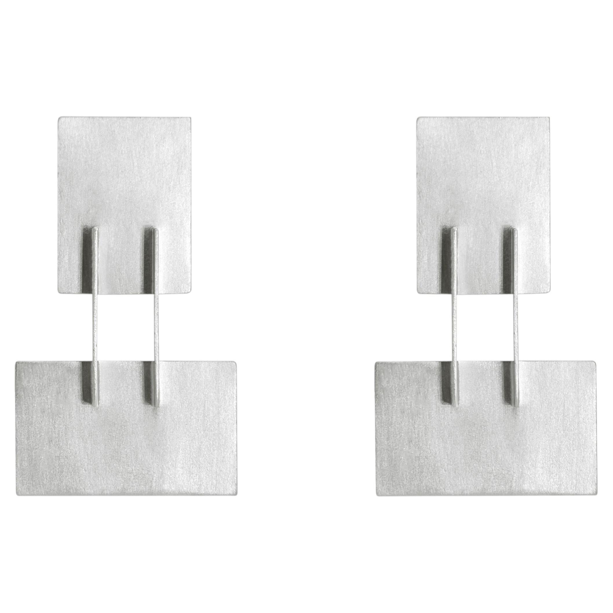Totem Earrings in Sterling Silver 925 by Alejandra Campos Taylor