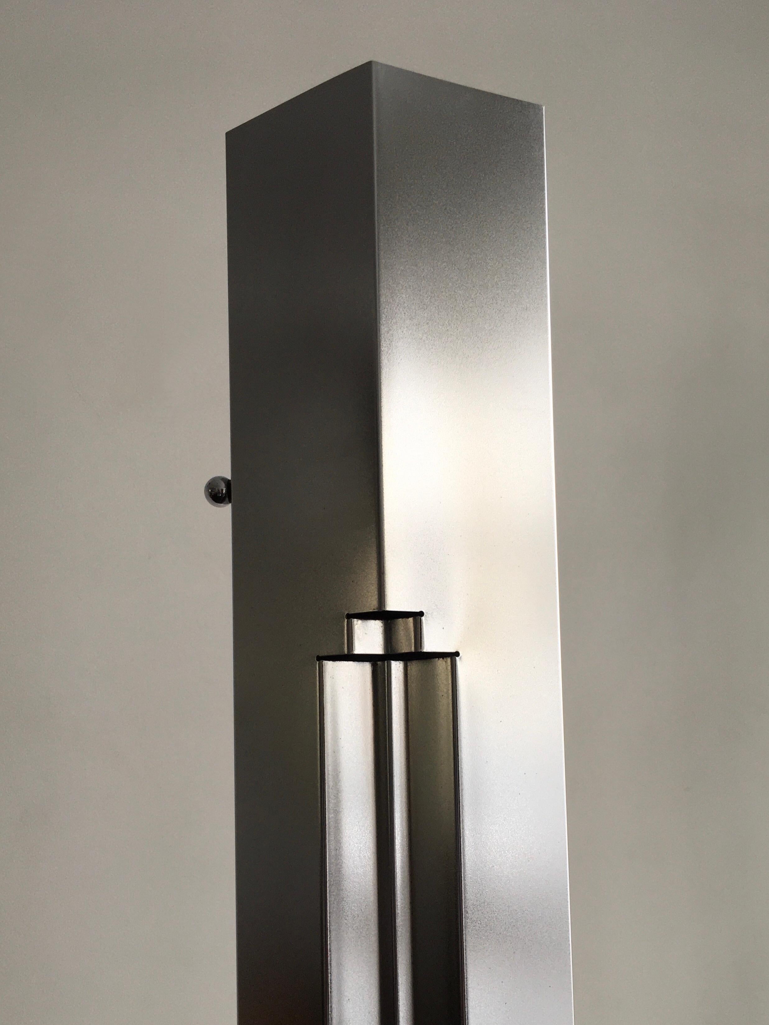 Iconic light from the great designer Kazuide Takahama in a rare galvanized steel finish.