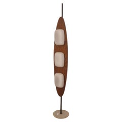 Totem Floor Lamp In Teak, Reggiani