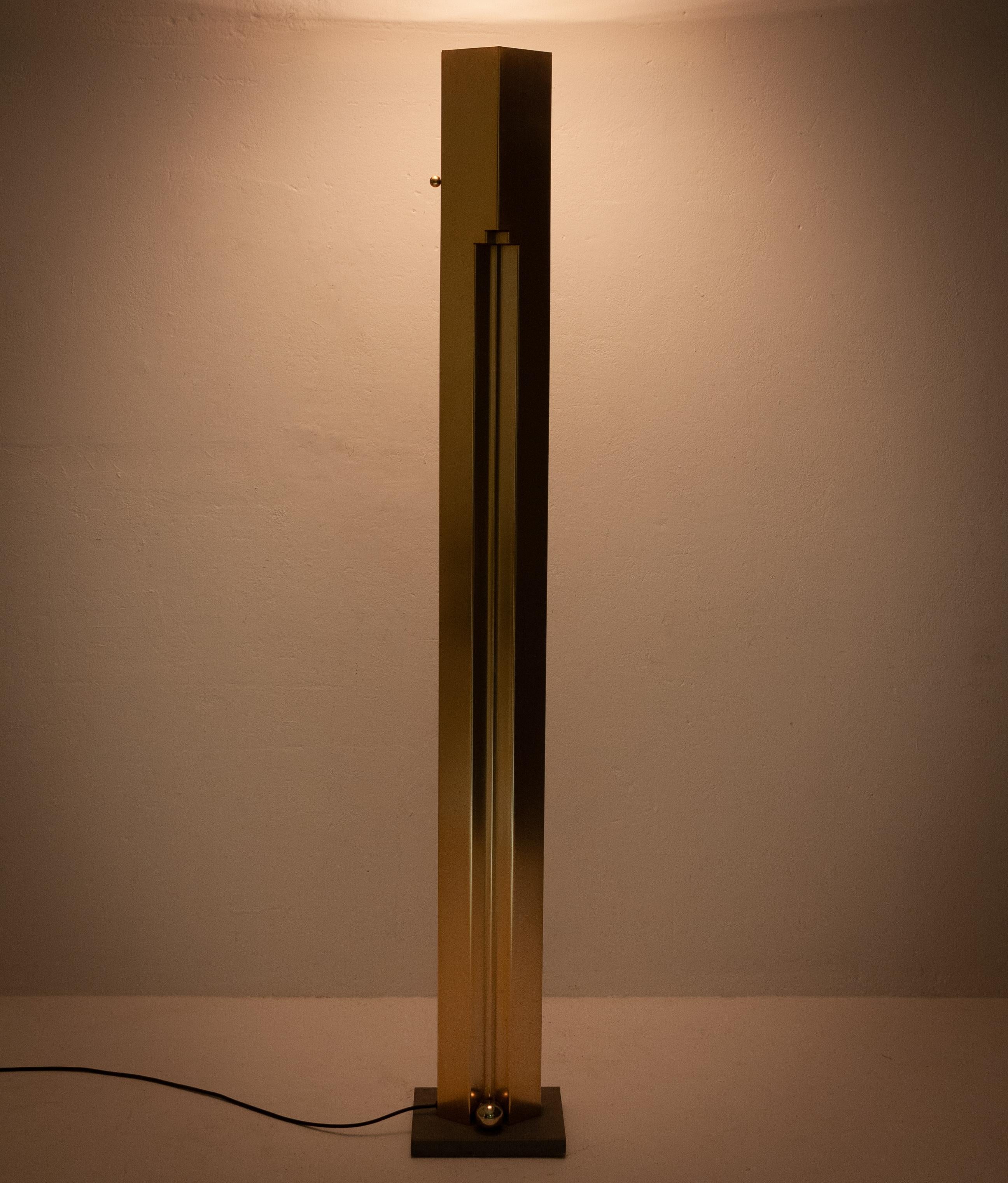 Brass TOTEM Floor Lamp, Kazuhide Takahama