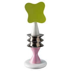 Totem Green White and Pink Decorative Sculpture by Karim Rashid