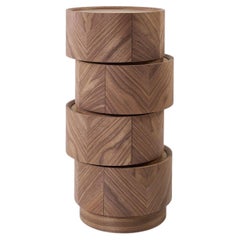 Totem Haribo Canaletto Walnut Sculptural Cabinet