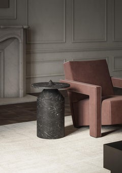 Totem in Nero Marquinia Marble by Karen Chekerdjian