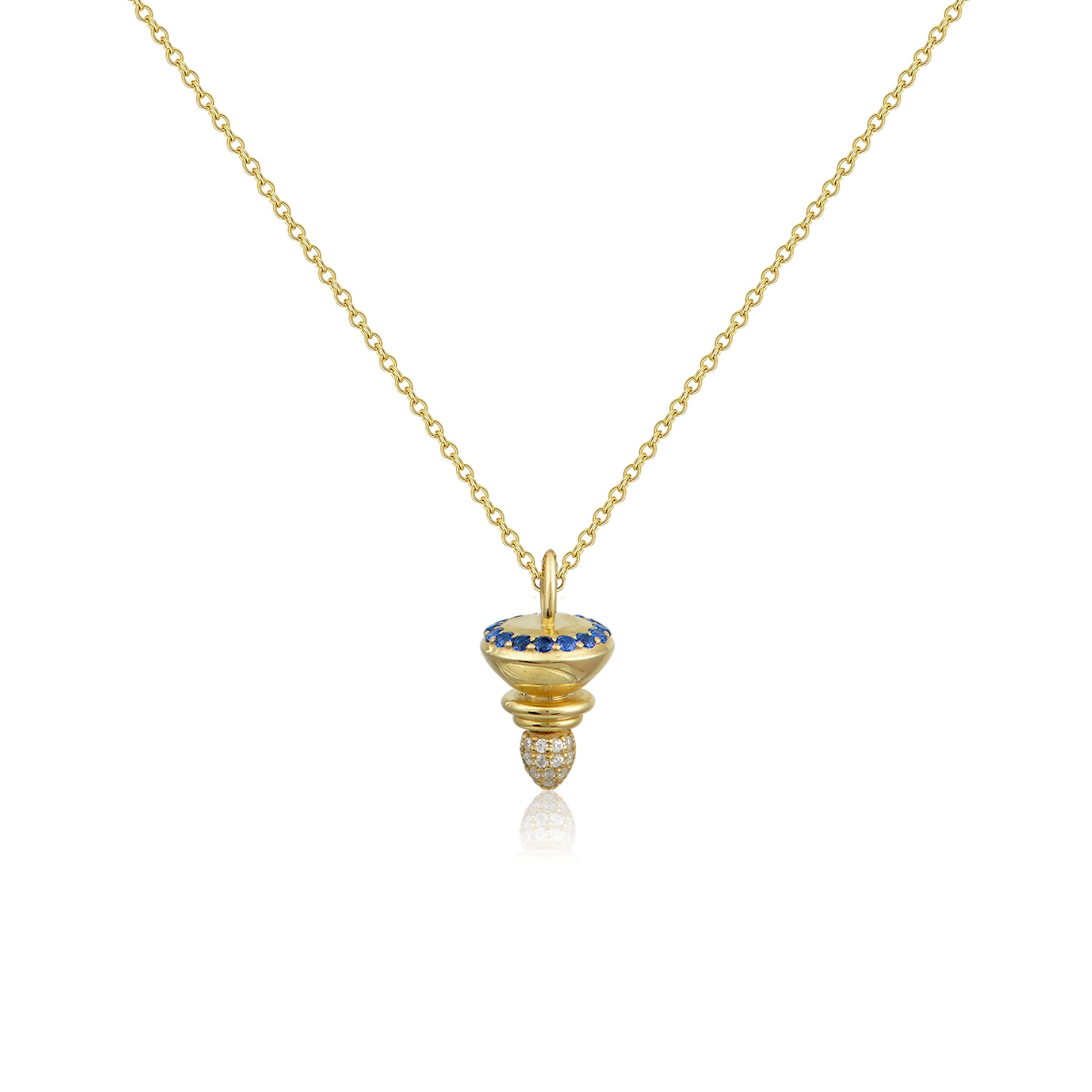 Designer: Alexia Gryllaki

Dimensions: motif L18x10mm, chain 450mm
Weight: approximately 6.5g  (inc. chain)
Barcode: NEX3014


Totem interchangeable pendant in 18 karat yellow gold with a 450mm chain, set with round brilliant-cut diamonds approx.