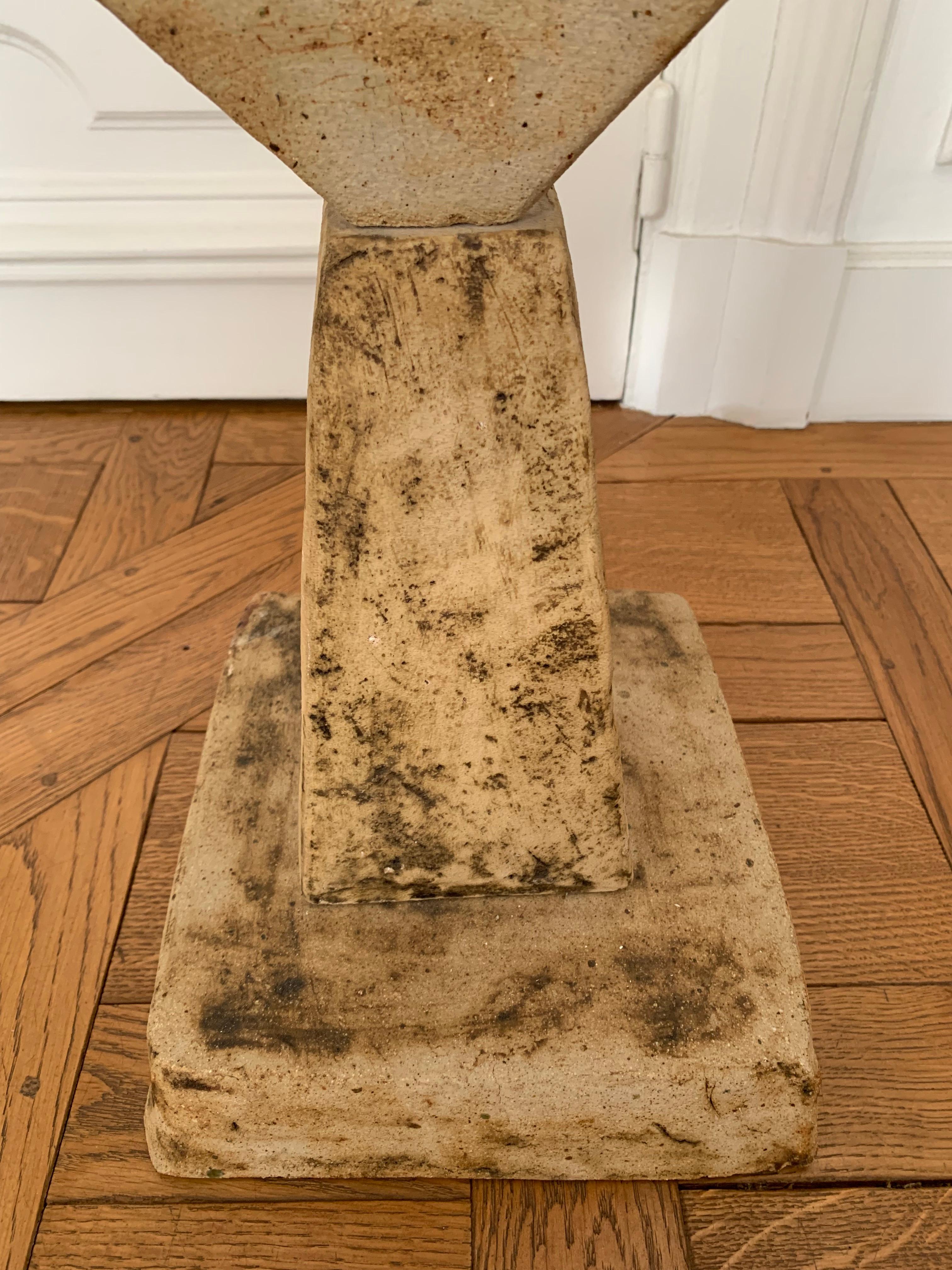 Totem Lamp by Bernard Rooke ceramic , England, 1960 In Good Condition For Sale In Paris, FR