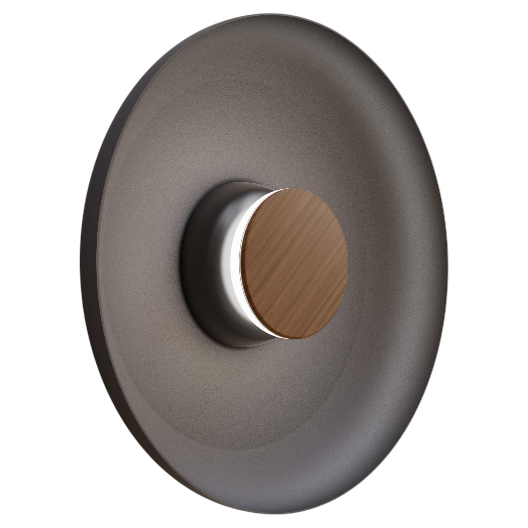 Pre-owned Pablo Designs Totem Lighting Sconce Metal 15", Led Module, Circular Design By  In Transparent