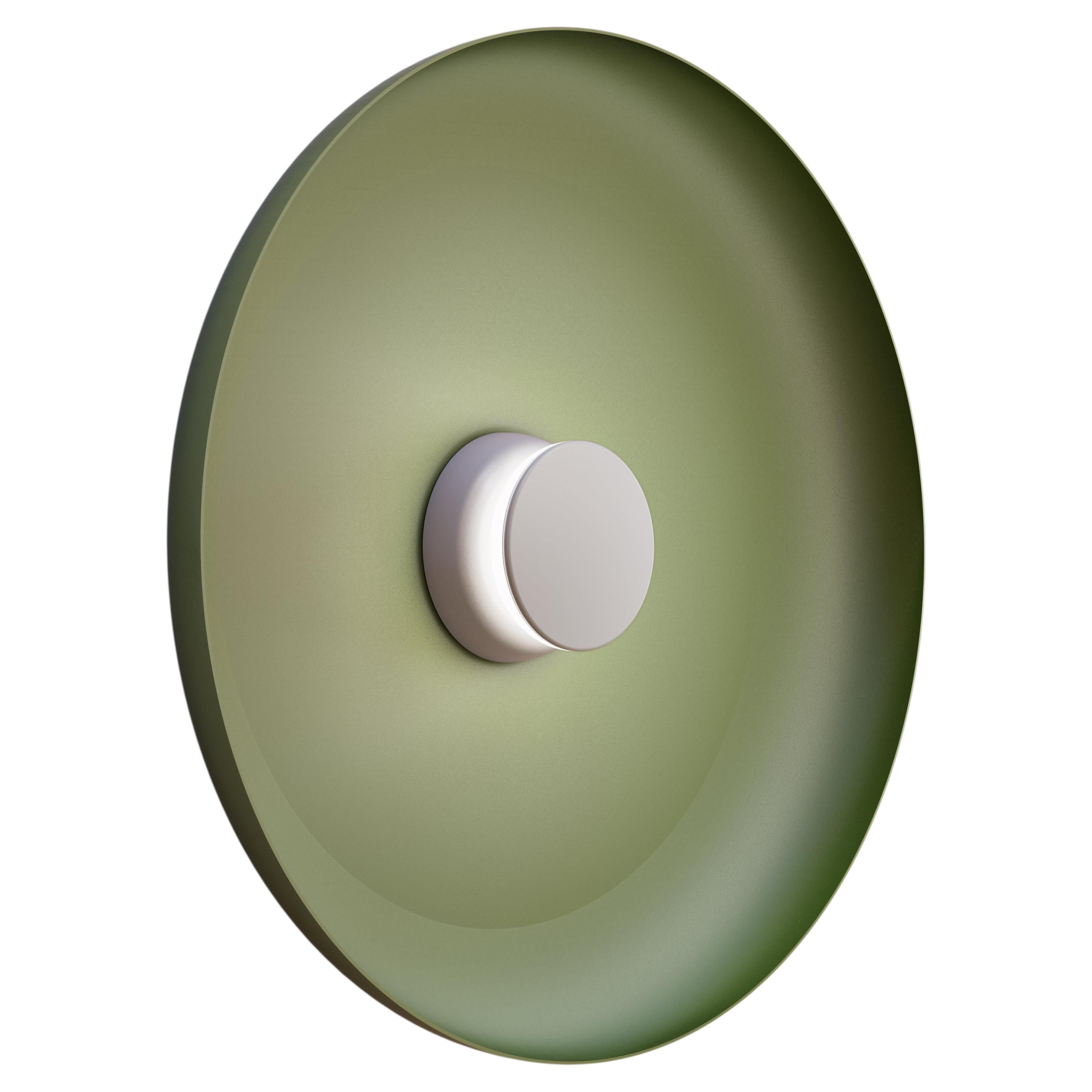 Pre-owned Pablo Designs Totem Lighting Sconce Metal 22", Led Module, Circular Design By  In Brown