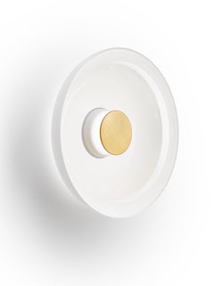 Totem Lighting Sconce Glass D - 17", Circular Design, LED, by Pablo Designs