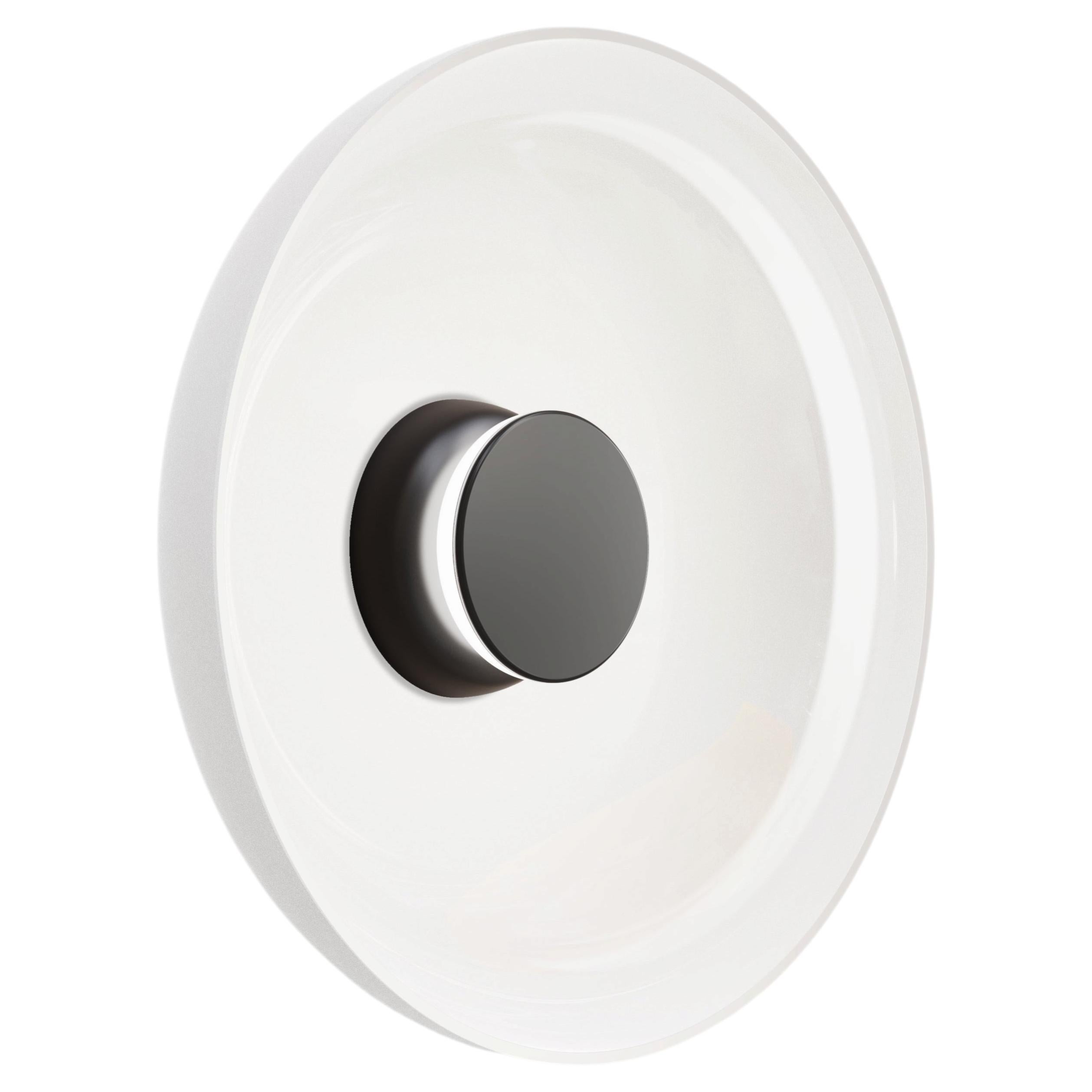 Pre-owned Pablo Designs Totem Lighting Sconce Glass D - 17", Circular Design, Led, By  In Transparent