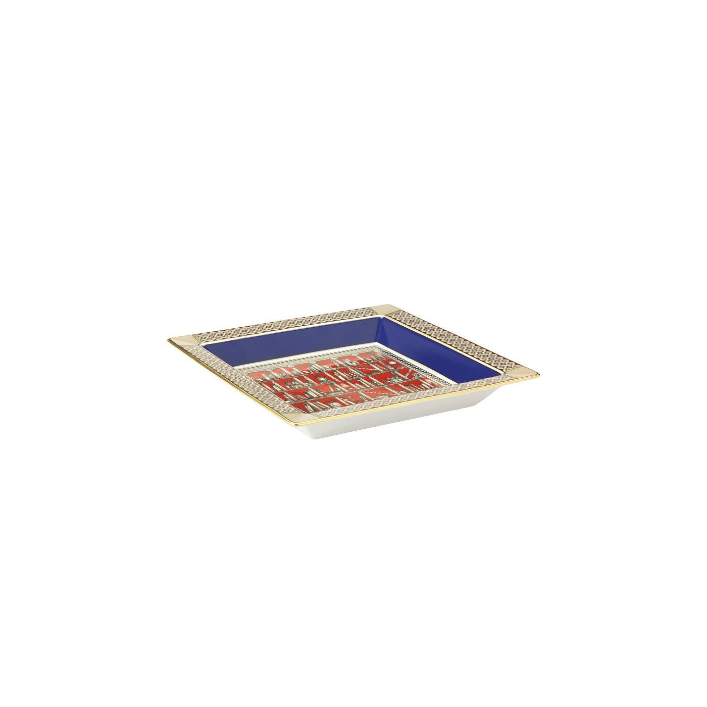 Italian Totem Mouse Large Square Vide Poche For Sale