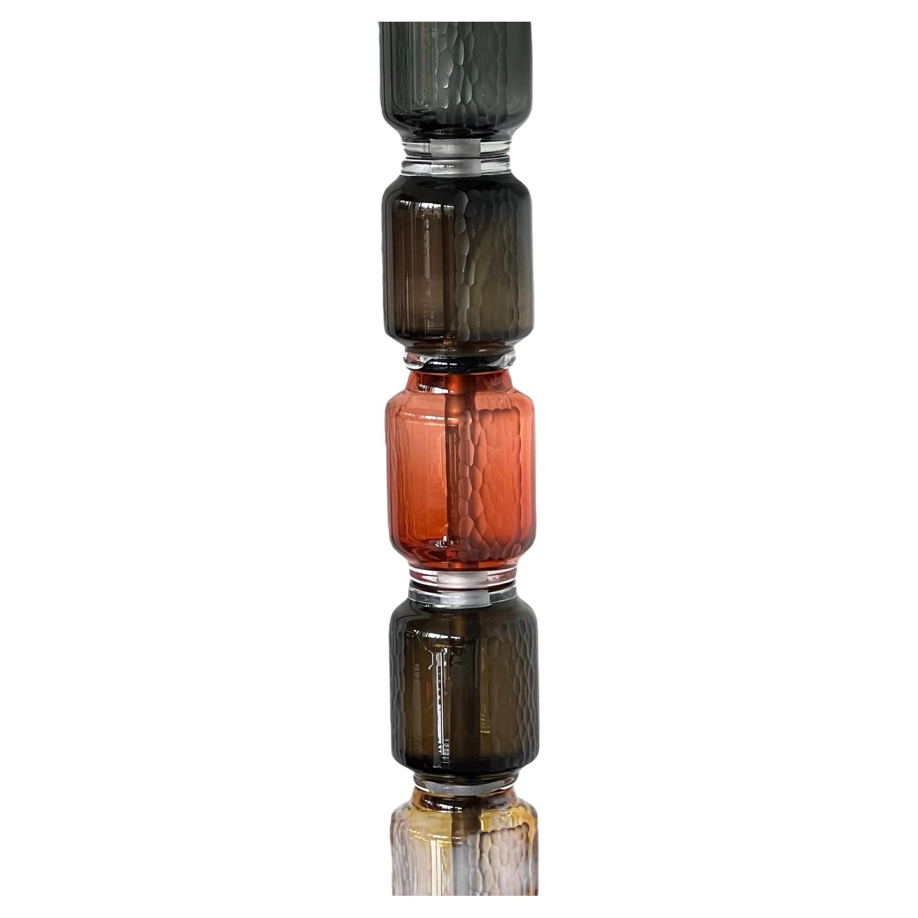 Totem Multi-Color Tower Glas Stehleuchte im Angebot