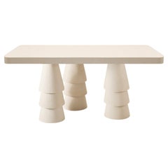Totem Rectangular Dining Table in Jesmonite by Perler