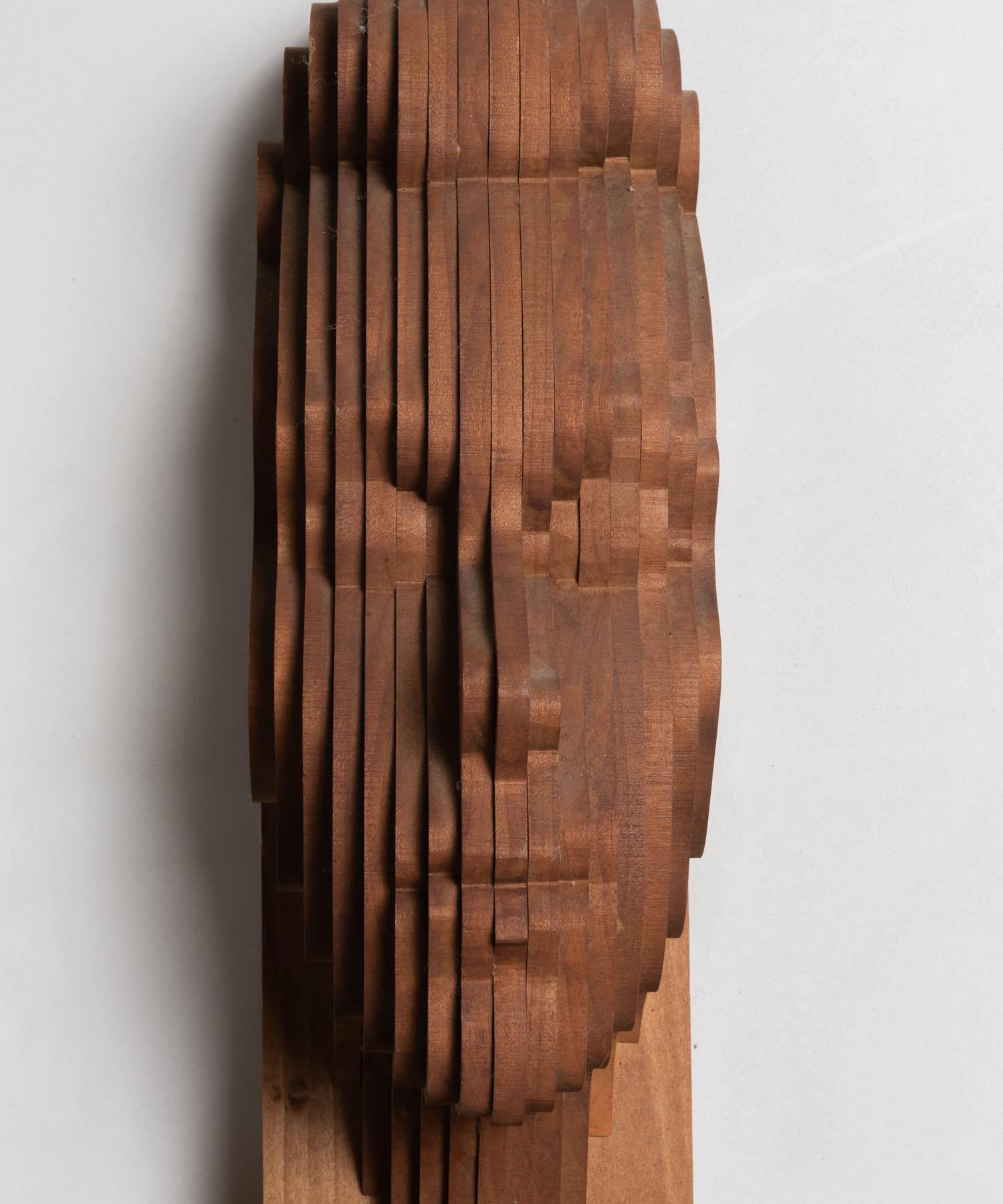 Wood TOTEM Sculptures by Reuben Karol, America, 20th Century