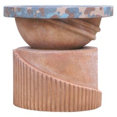 TOTEM Seats, Trunk in Terracotta, Handmade in Tuscany