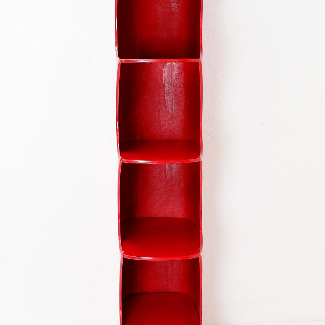 Totem shelve by Valeric Doubroucinskis for Rodier, 1970s en venta 8