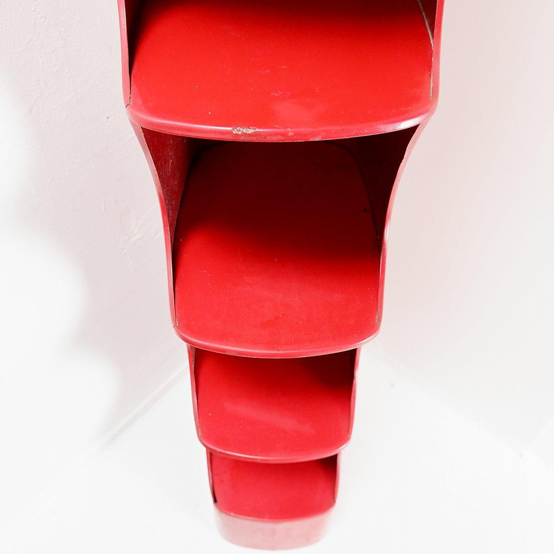 Totem shelve by Valeric Doubroucinskis for Rodier, 1970s Era espacial en venta