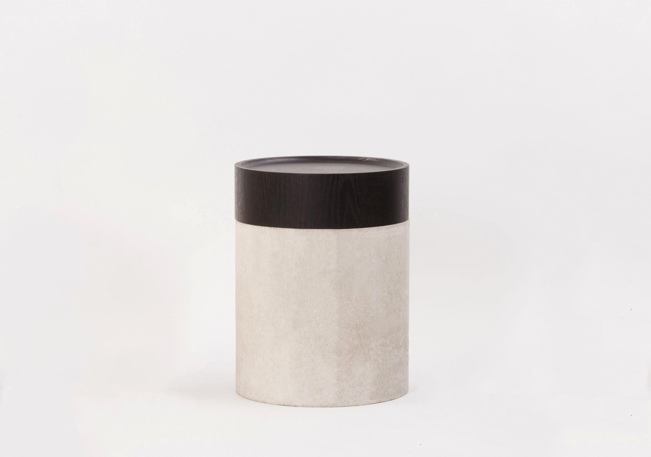 Totem side table by Estudio Persona
Dimensions: D 33 x H 43.2 cm
Materials: Solid ash, concrete base

Side table with concrete base and removable top in solid black stained ash.
Customizations available. 


Estudio Persona was created by