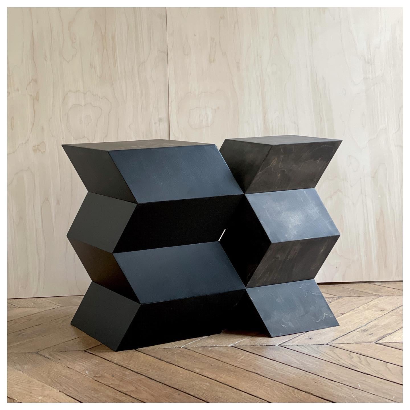 Post-Modern Totem Side Table by Goons 