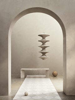 Colgante artesanal Totem Solitario Arlequín, Ø60cm/23,6in