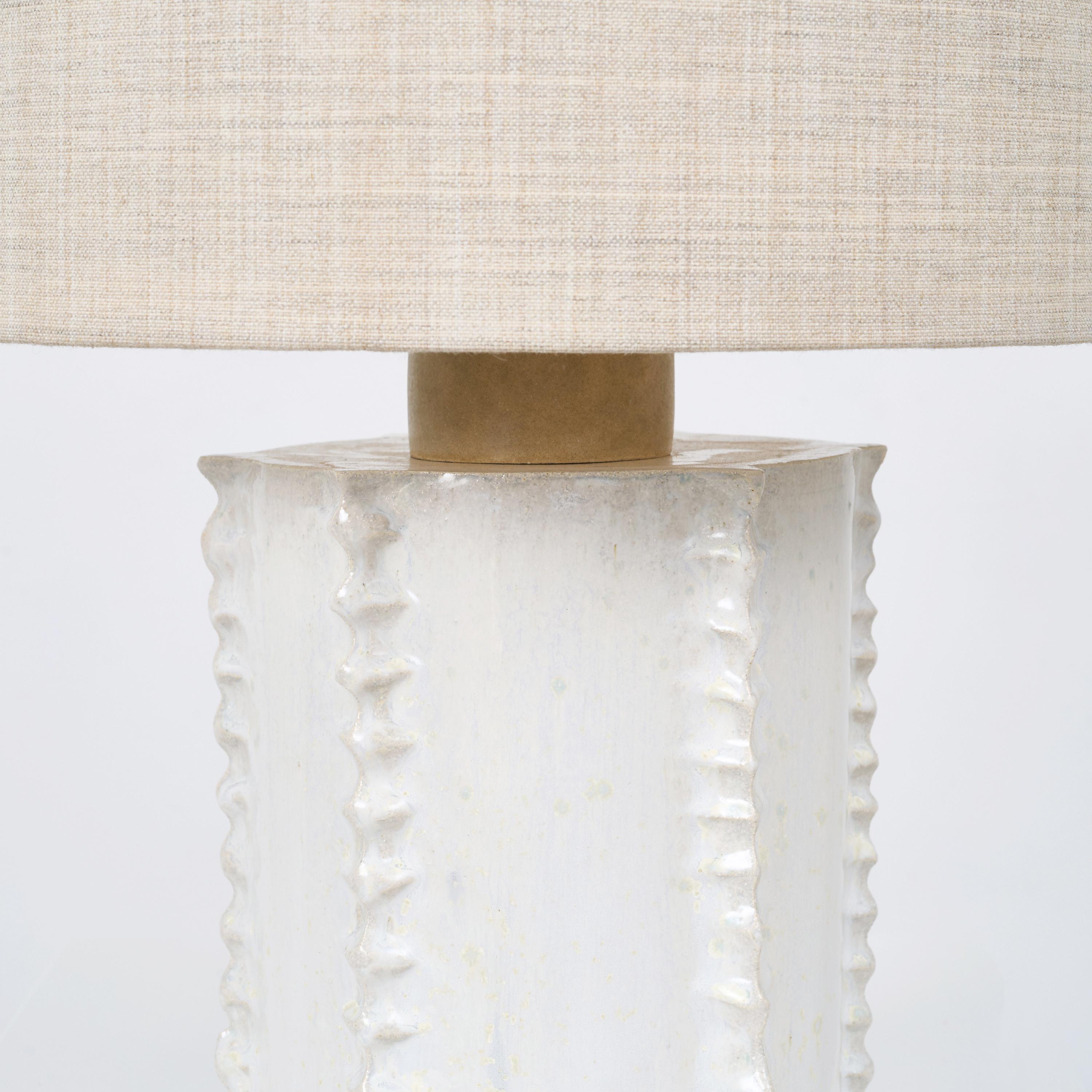 Hand-Carved Totem Table Light For Sale