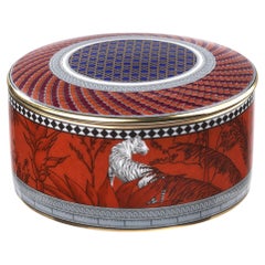 Totem Tiger Round Box With Lid