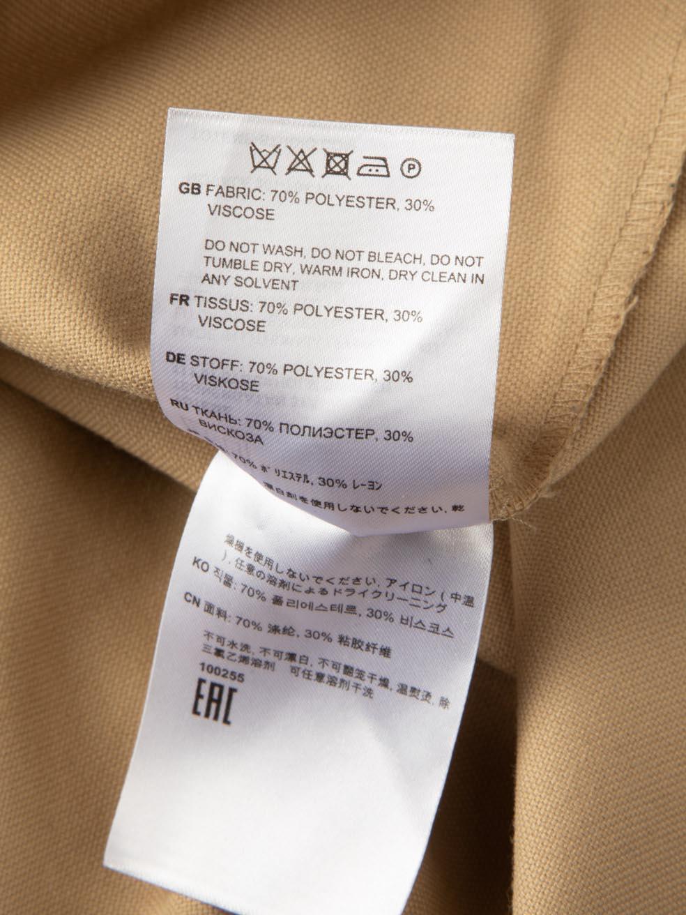 Totême Beige Novale Grain De Poudre Shirt Size S 3