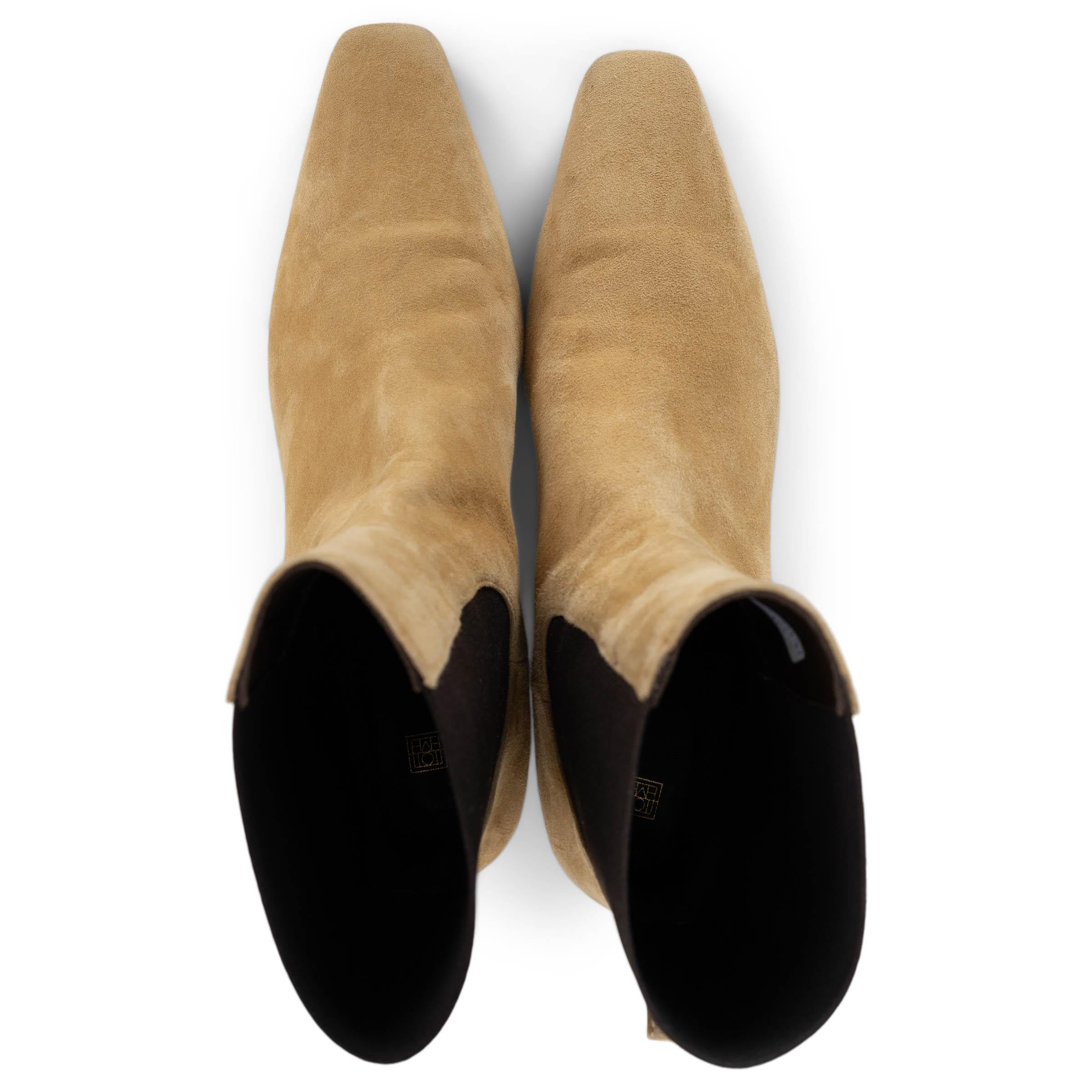 Donna TOTEME beige scamosciato 2022 IL TACCO MEDIO Scarpe 39 in vendita