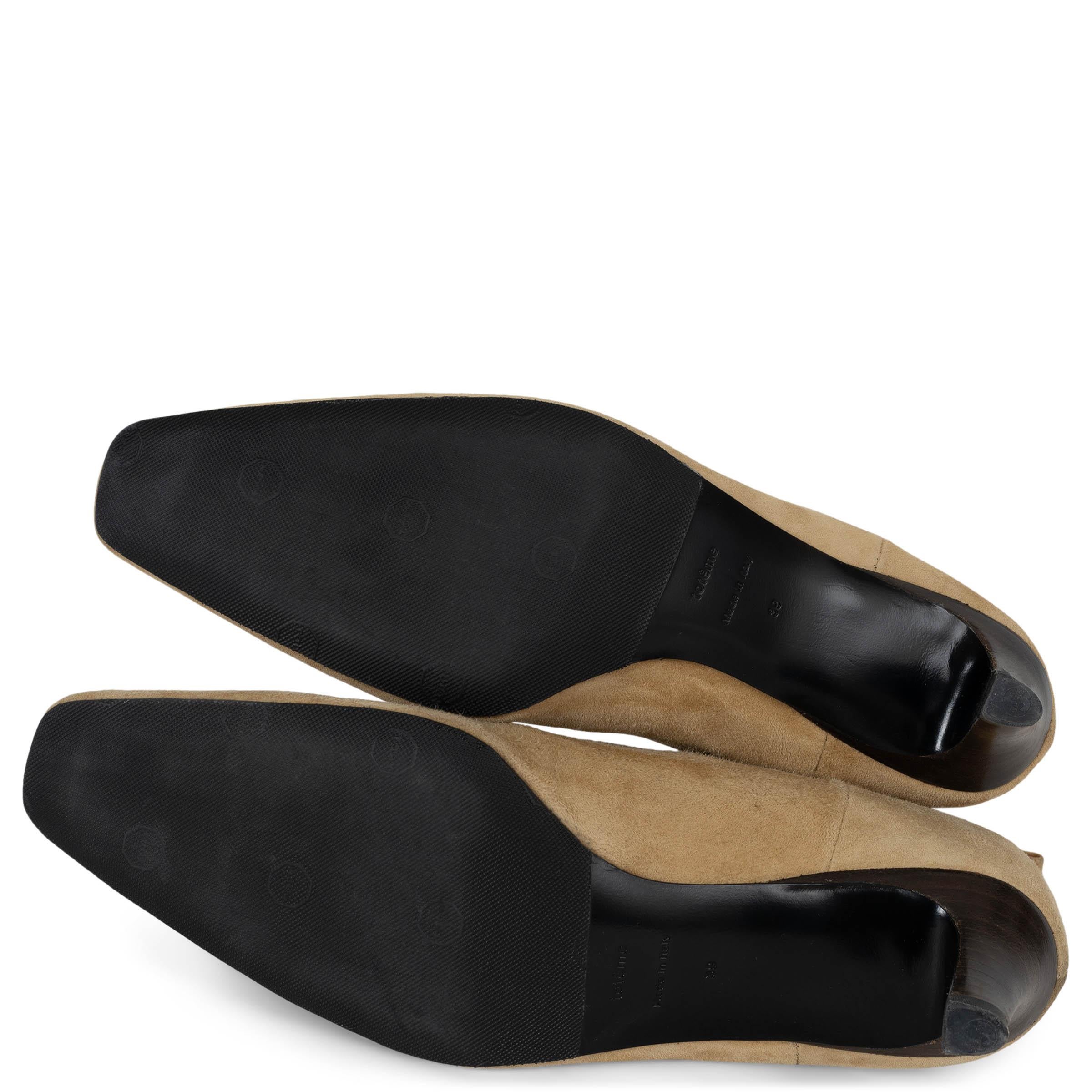 TOTEME beige scamosciato 2022 IL TACCO MEDIO Scarpe 39 in vendita 1