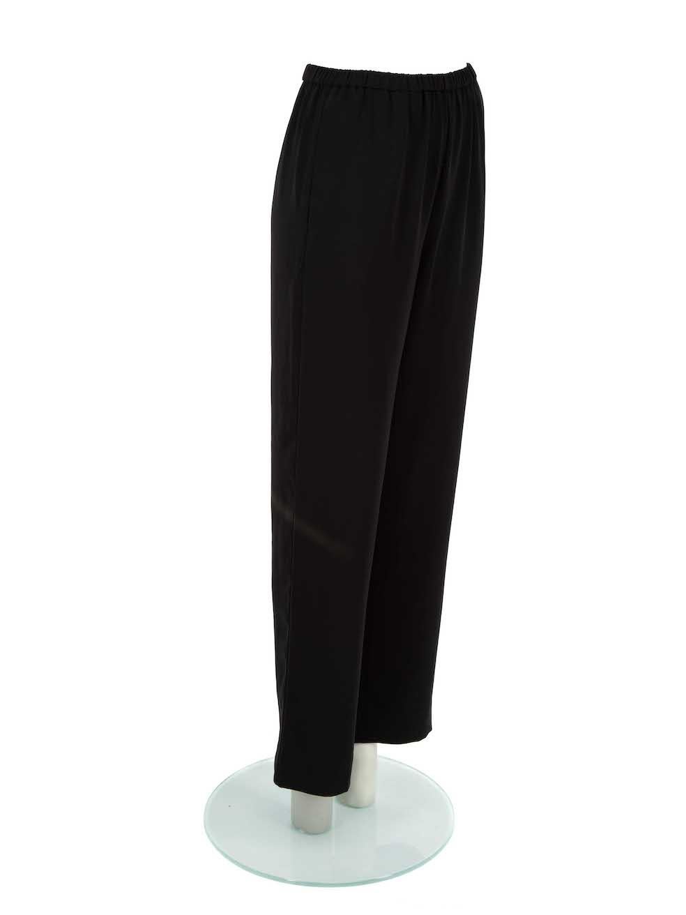 CONDITION is Very good. Minimal wear to trousers is evident. Minimal wear to the front with small pluck to the weave on this used Totême designer resale item.
 
Details
Black
Polyester
Trousers
Straight fit
Elasticated waistband
2x Side pockets
Mid