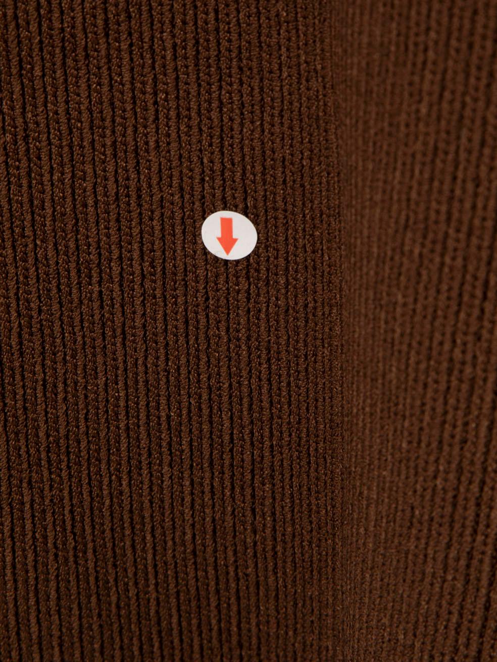 TOTÊME Robe en maille compacte incurvée marron Taille M Pour femmes en vente