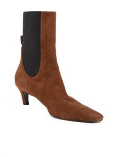 Totême Brown Suede Kitten Heeled Boots Size IT 40