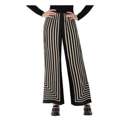 TOTÊME Monogram Seiden-Jacquard-Hose Größe XS