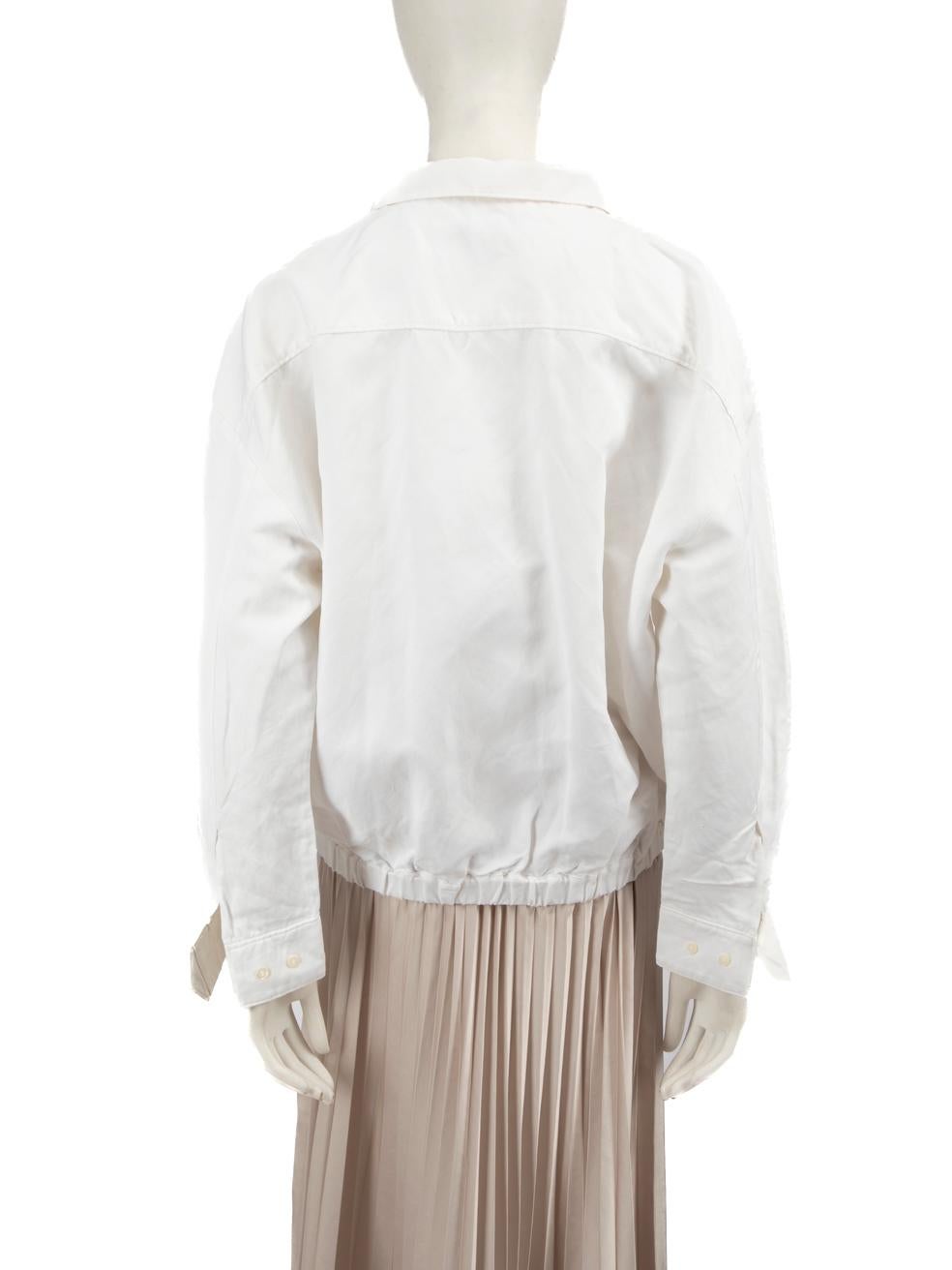 Gray Totême White Monogram Tracksuit Top Size M
