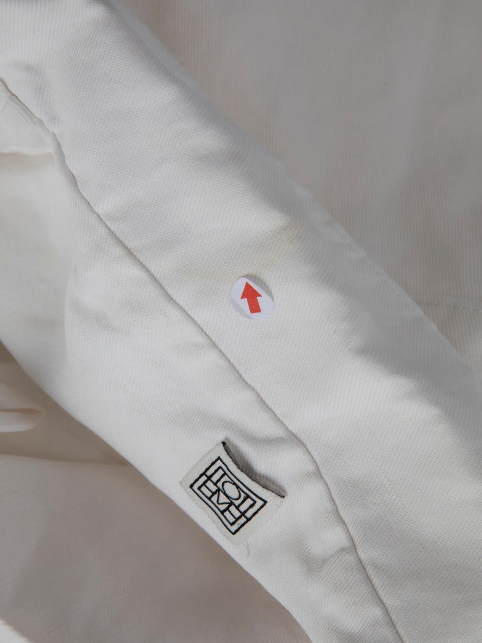 Women's Totême White Monogram Tracksuit Top Size M