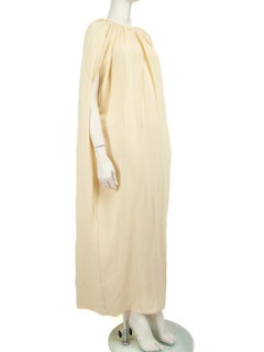 TOTÊME Yellow Maxi Gathered Cape Dress Size L