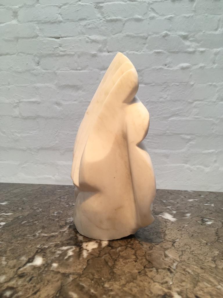 Marble Totemic Head Sculpture Unsigned by Jencik, Melbourne, 1998 For Sale