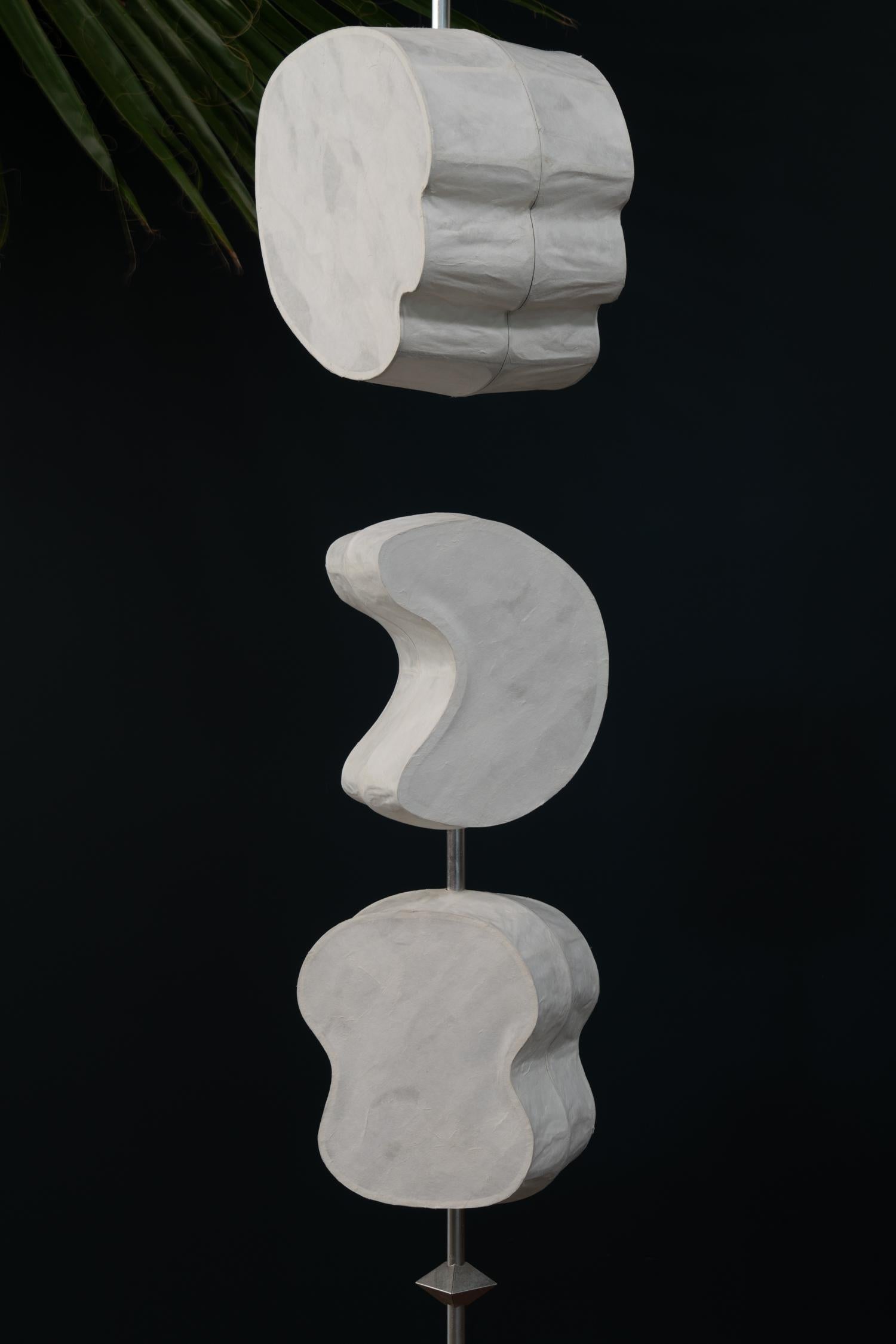 Modern Totemic Pendant 3(0) + Standing Lamp 2(1) by Andrea Claire Studio For Sale