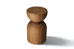 Brutalist Sculptural Solid Australian Wood Stool Colisión