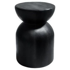 Totemic Solid Dark Beech Wood Stool Colisión