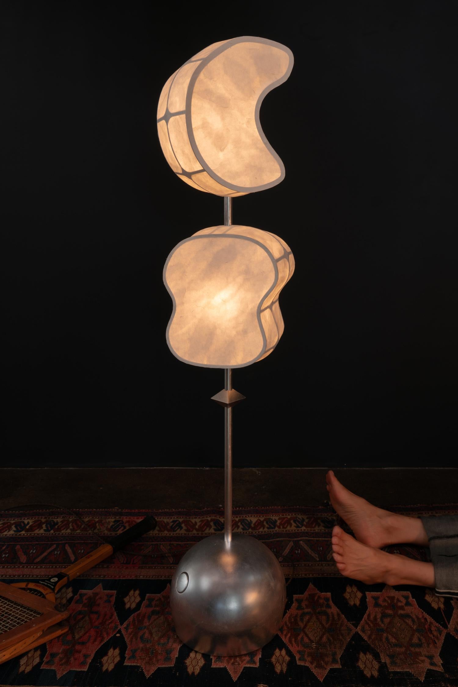 Contemporary Totemic Standing Lamp 2(1) by Andrea Claire Studio (1 in stock currently) For Sale